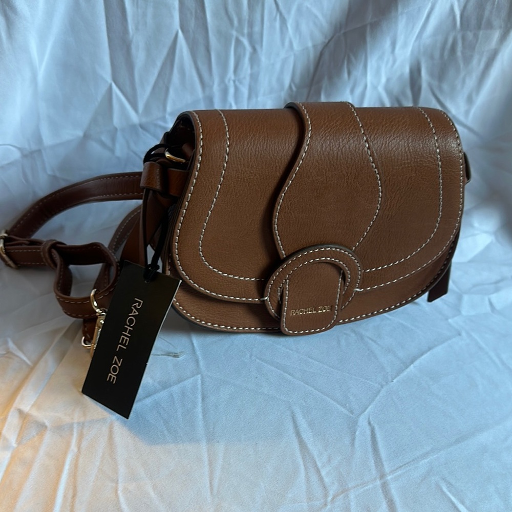 Rachel Zoe Brown 3 Way Crossbody Bag, Waist bag and Cluth bag. Very unique bag